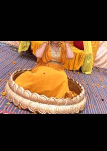Yellow Embellished Ethnic Gown