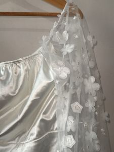 Off-Shoulder White Floral Wedding gown (SHEIN)