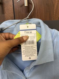 powder blue shirt
