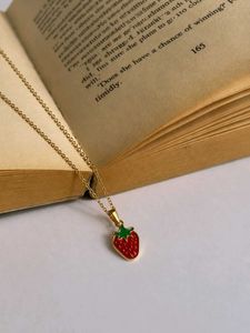 Cute Strawberry Pendant Necklace