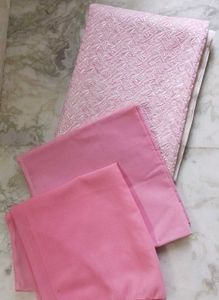 Unstitched heavy Chikankari Pink full suit set