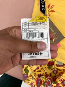Floral Yellow Kurti