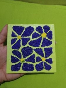 Blue Flower Tissue Texture Art