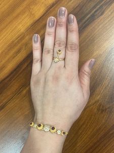 Gold-Tone Bracelet & Ring Set- New