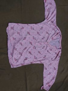 Cute Pink Floral Top