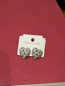 Heart Shaped Stud Earrings