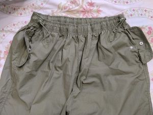 Olive Cargo women Pants
