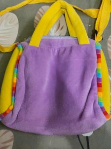 Cute Purple &amp; Yellow Kids' Bag
