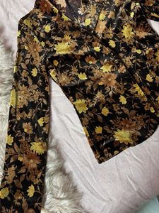Floral Velvet Blazer