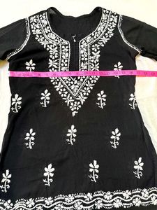 Black Embroidered Kurta
