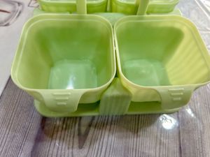 New Pastel Green Condiment(4 jar) Set