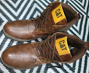 Caterpillar men's &amp; women's Brown Leather Boots