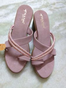 Stylish Pink Embellished Sandals