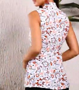 Floral Print Sleeveless Top