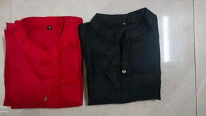 Combo new woman Elegant Red &amp; Black Kurti