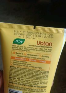 JOY Ubtan Tan Removal Face Wash