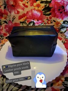 Pilgrim Black Leather Pouch 🖤👝