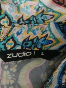 any 1 Patchwork Print shrug type shirt