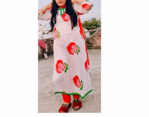Elegant Rose Print Kurta (only)