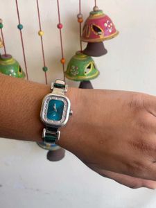 Stylish Teal Dial Watch