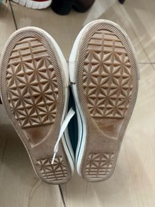 Turquoise Canvas Sneakers