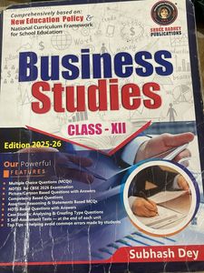 Business Studies Class XII Book