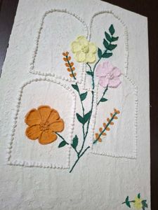 Handmade Textured Floral Wall Art