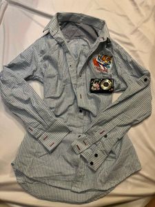 Striped Shirt y2k office wear
