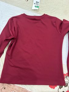 New Me Maroon Top