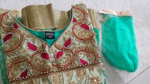 Sale Price80-90%off Green Colour Anarkali Dress..