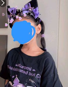 NEW !!Cute Purple &amp; Black Kawaii Headband