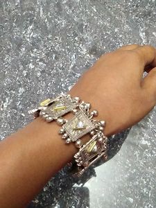Boho Silver Tone Bracelet