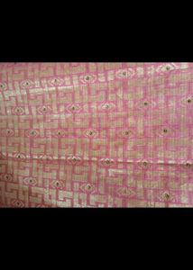 Elegant Yellow Saree with Pink Border
