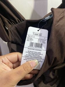 Brown Bodycon Mini Dress