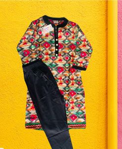 Girls Kurta With Lagging