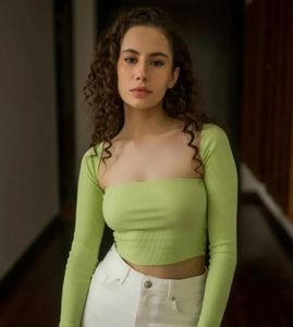 Lime Green Cut-Out Long Sleeve Top