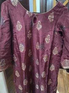 🎉Today only🎉Maroon Kurta Set