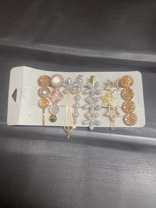 korean hair clips set of 7