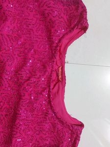 Pink NET Fabric Blouse