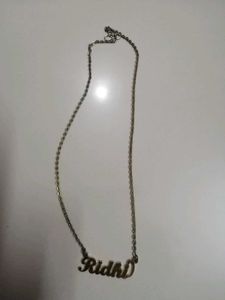 Elegant Gold 'Ridhi' Name Necklace
