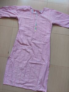Pink Ethnic Kurta and Palazzo Set