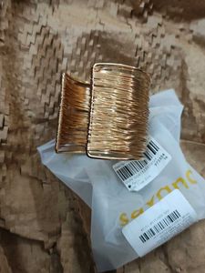 Elegant Gold Wire Cuff Bracelet
