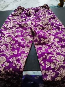Designer Purple Brocade dress