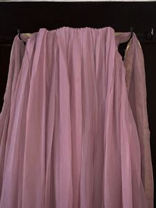 Elegant Pink Embroidered Gown