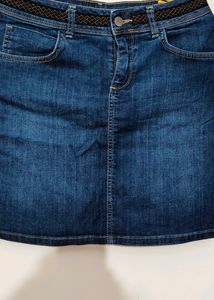 Denim Short Skirt