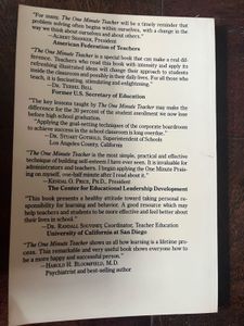 The One Minute Teacher - Educational Resource