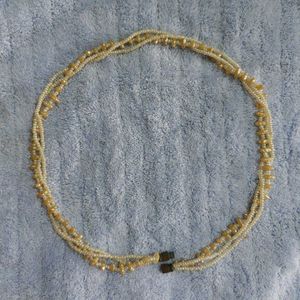 Elegant Off White Beaded Necklace