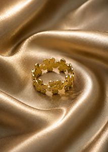 Delicate Gold Flower Ring