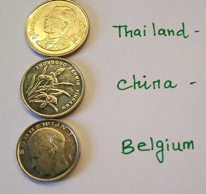Set Of 6 UNC Condition Foreign Coins
