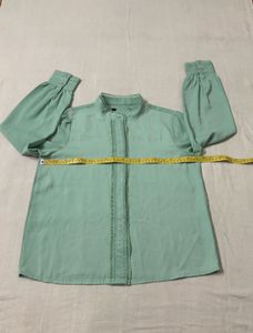 Mint Green Long Sleeve Blouse/Shirt